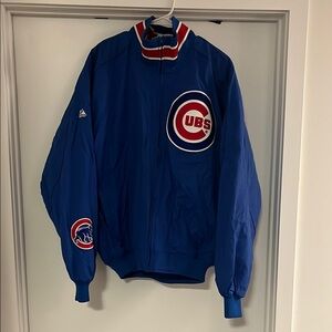 Majestic Blue Chicago Cubs Jacket